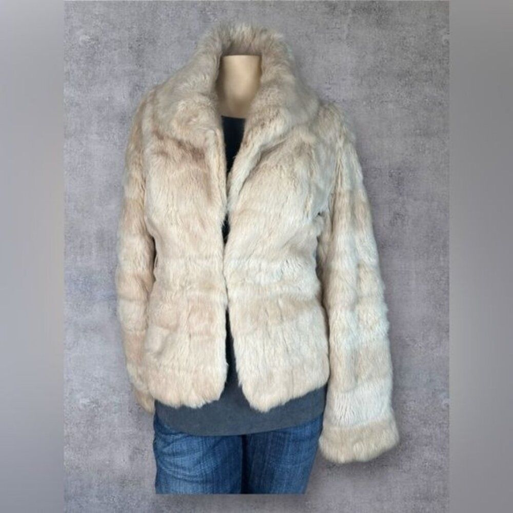 Luxe Winter Style: Bebe Rabbit Fur Jacket